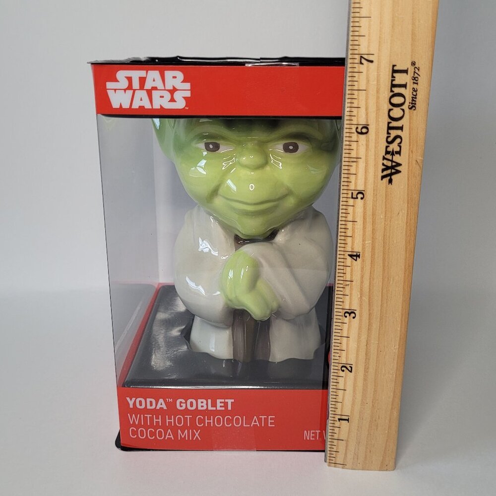 Star Wars Yoda Ceramic Goblet with Hot Chocolate Cocoa Mix NEW Whimsical Disney - Picture 7 of 8